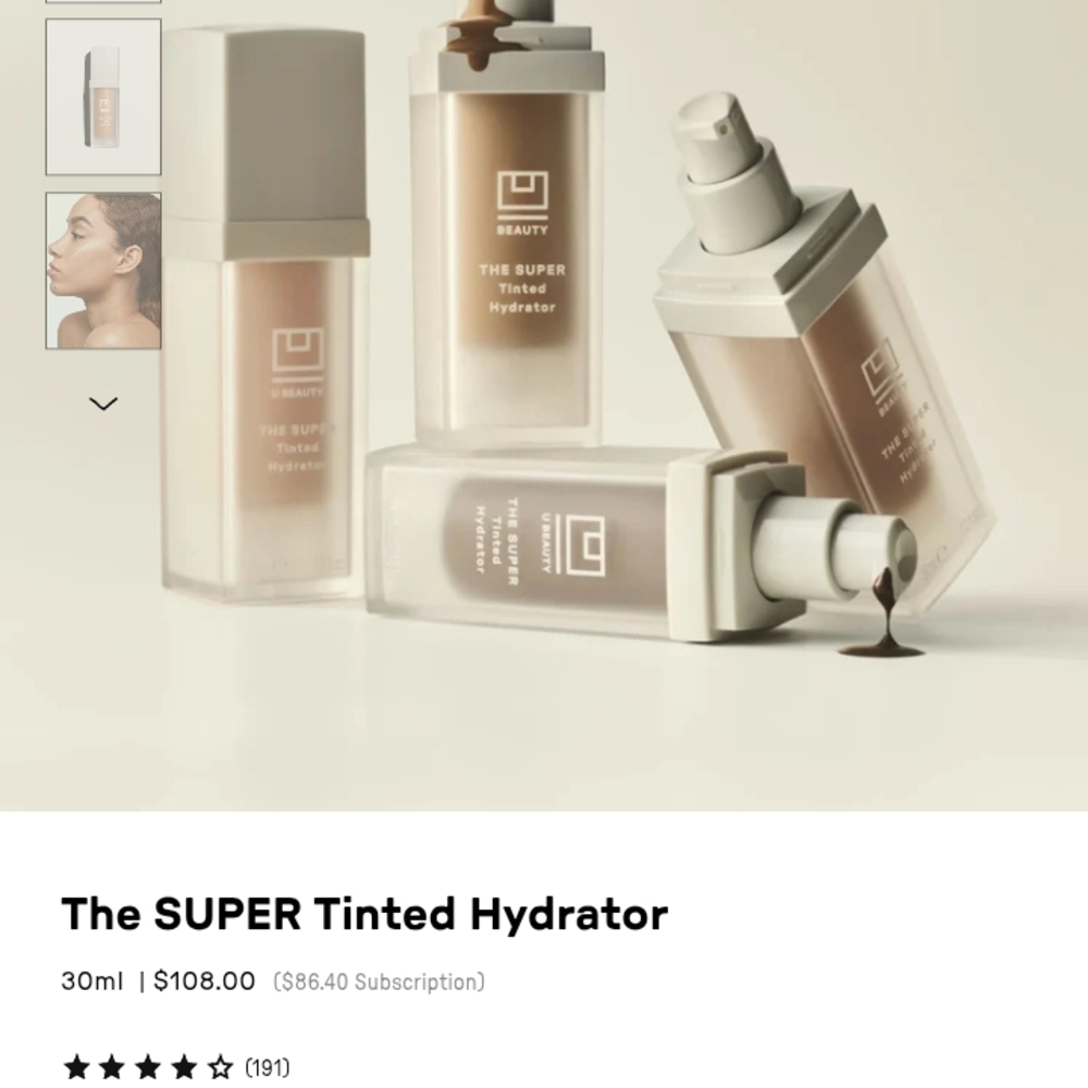 The SUPER Tinted Hydrator - Shade 01 Brand New In Box Sealed Bottle